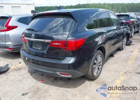 2016 Acura Mdx Technology Acurawatch Plus Packages/Technology Package from USA, damaged, VIN 5FRYD3H46GB002619
